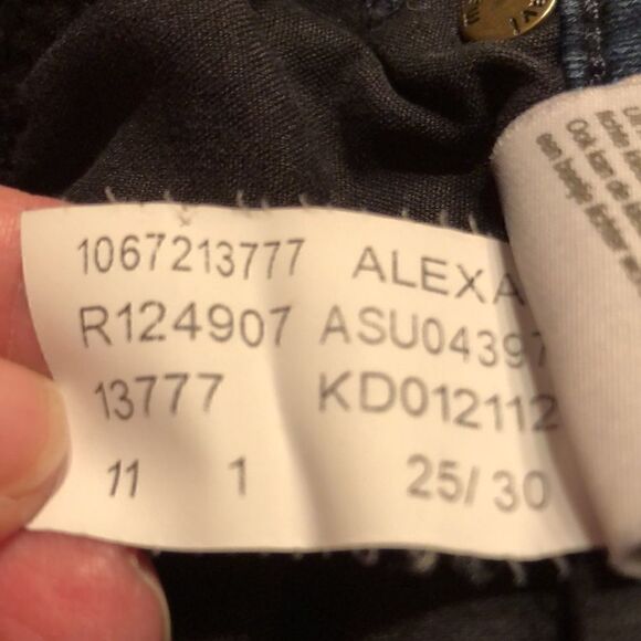 Mavi Jeans Co Alexa Mid-Rise skinny jeans size 25 - Picture 9 of 11